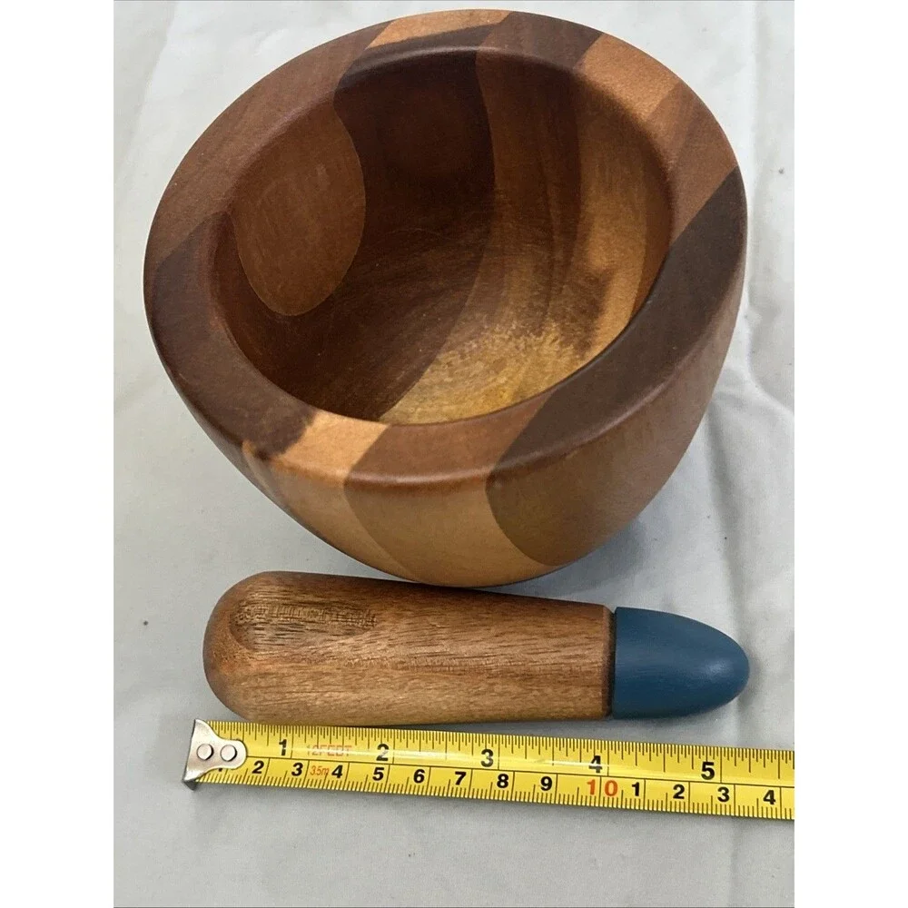Thyme & Table Acacia Wood Mortar & Pestle